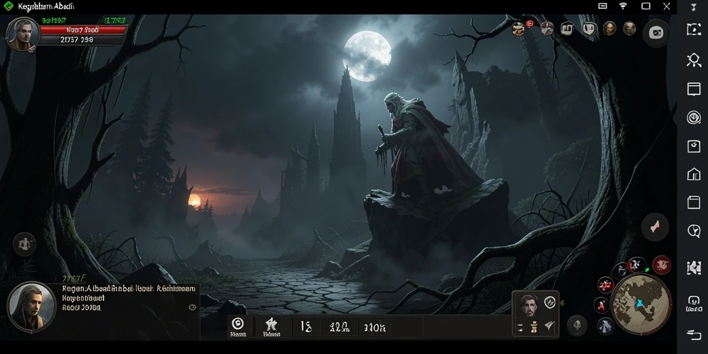 Screenshot gameplay menakutkan dari 2757 yang menampilkan elemen horor.