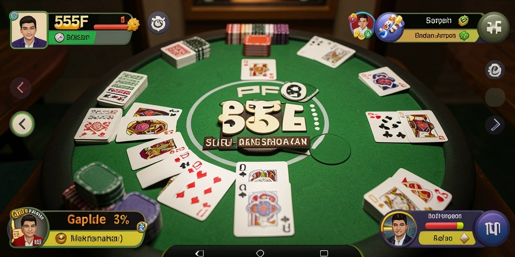 Tampilan gameplay Gaple yang menarik dan interaktif.