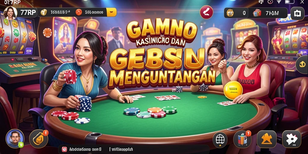 Tampilan gameplay seru di aplikasi 77RP.