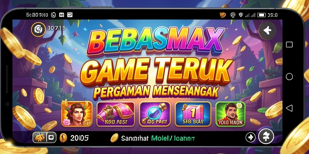 Screenshot gameplay Slot BEBASMAX yang penuh warna dan menarik.