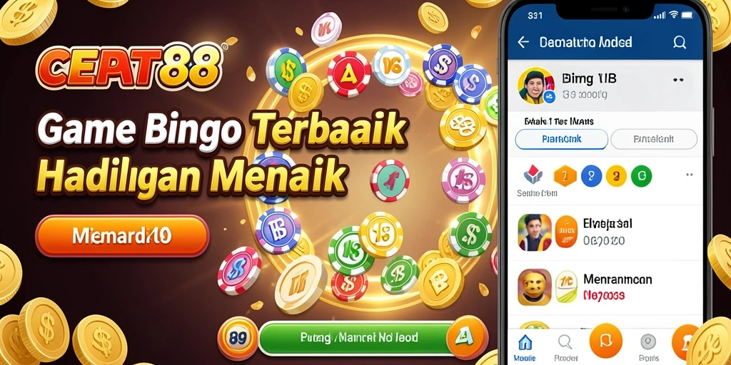 Tampilan gameplay Bingo yang mendebarkan di CEPAT88.