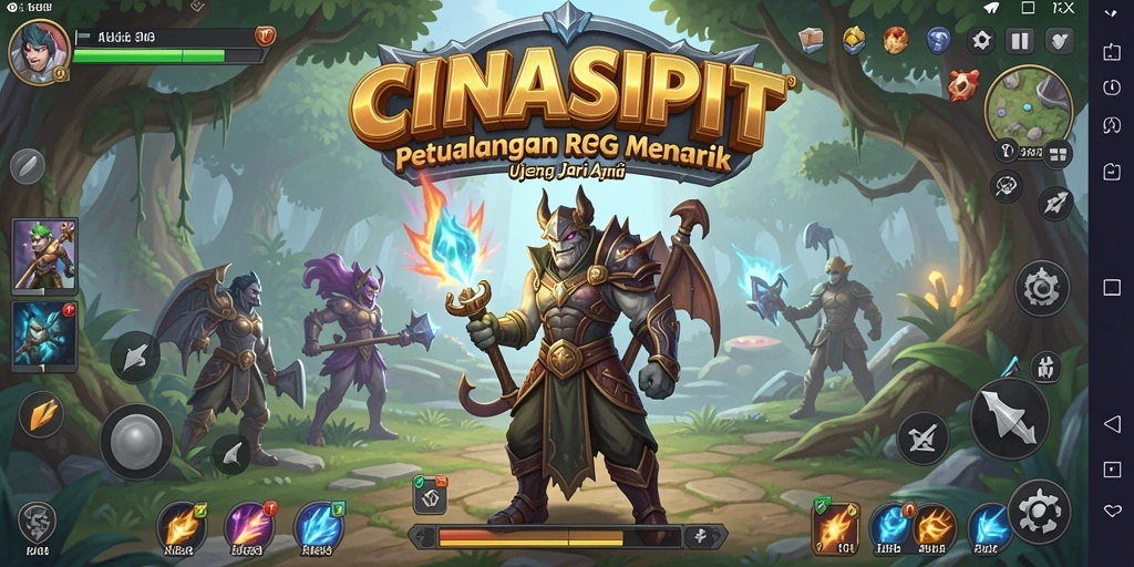Screenshot CINASIPIT menampilkan aksi seru dalam permainan RPG.