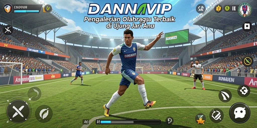 Tampilan permainan <strong>DANAVIP</strong> yang mendebarkan dalam genre olahraga.