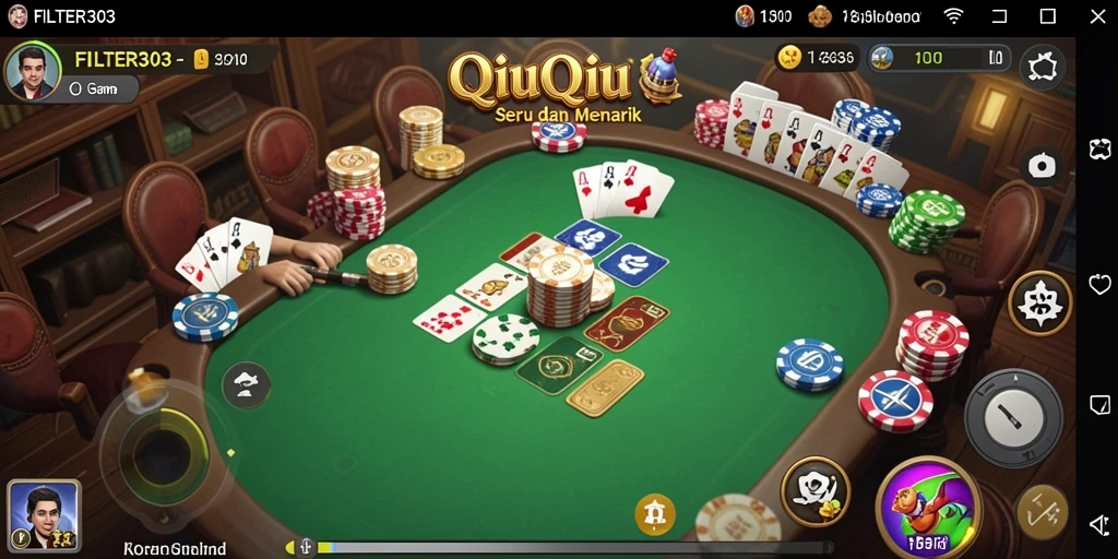 Gameplay QiuQiu yang seru dan mendebarkan.