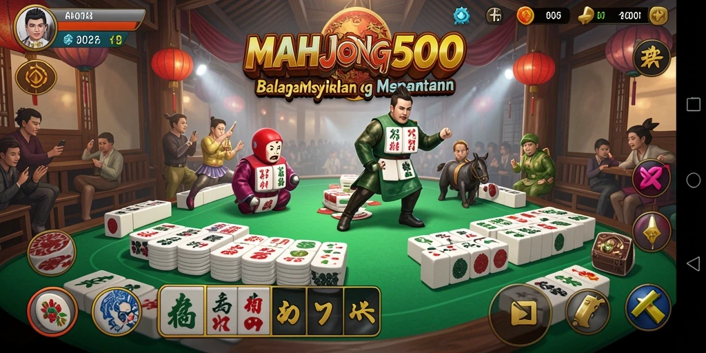 Tampilan gameplay Racing yang mendebarkan di MAHJONG500.