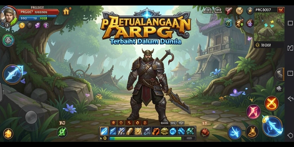 Tampilan gameplay seru dengan aksi bertarung yang intens.