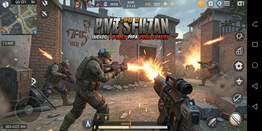 Tampak aksi seru dalam game FPS QQ1221 dengan grafis memikat.