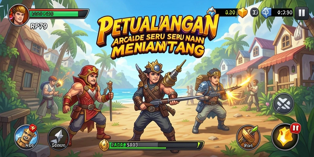 Screenshot utama RP79 menampilkan aksi gameplay seru dalam lingkungan yang dinamis.