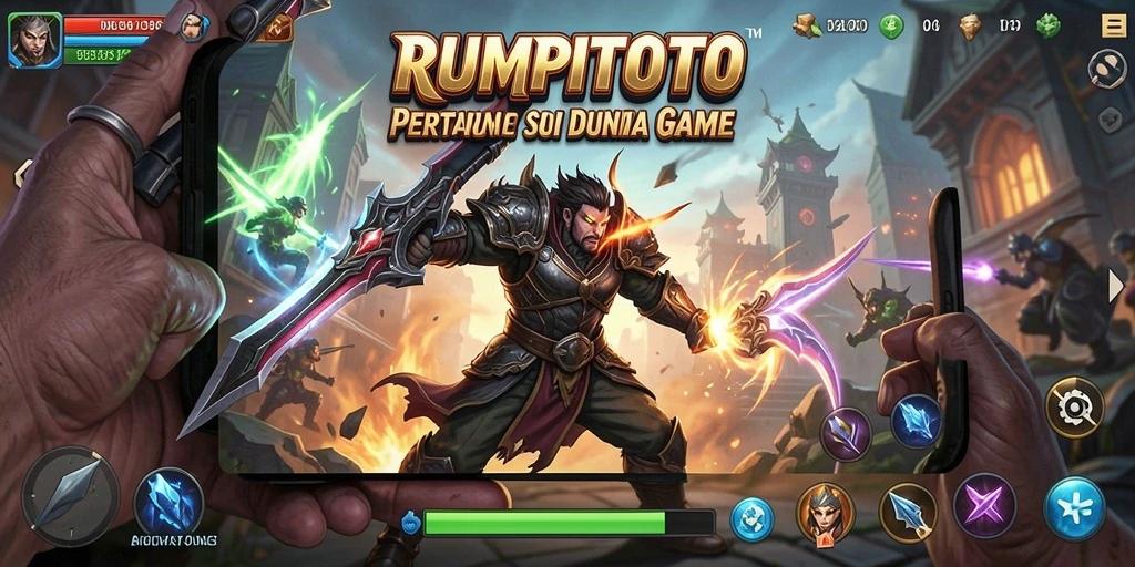 Screenshot gameplay RUMPITOTO dengan aksi pertarungan yang seru.