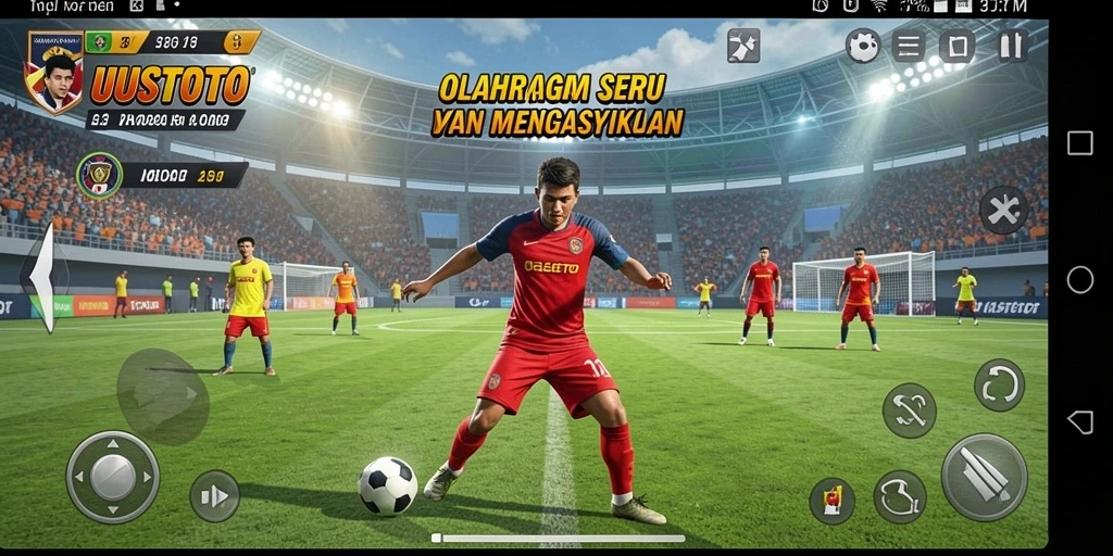 Tampilan gameplay seru UUSTOTO yang menghadirkan olahraga nyata.
