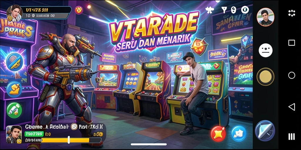 Tampilan menarik dari gameplay VT789 dengan tantangan Arcade yang seru.
