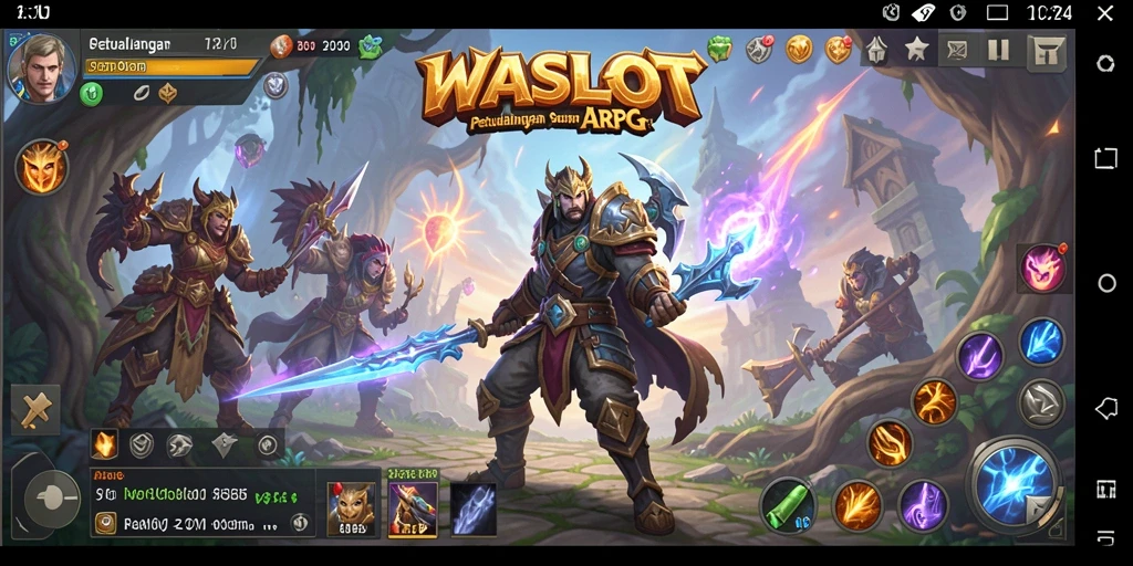 Gameplay WASLOT menampilkan aksi seru dalam dunia fantasi ARPG.